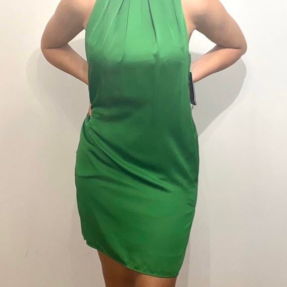 Zara | Dresses | Zara Basic Halter Style Green Dress | Poshmark